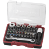 KRAFTWERK Bit-Box mit Mini-Ratschenschlüssel und S2-Stahl-Bits