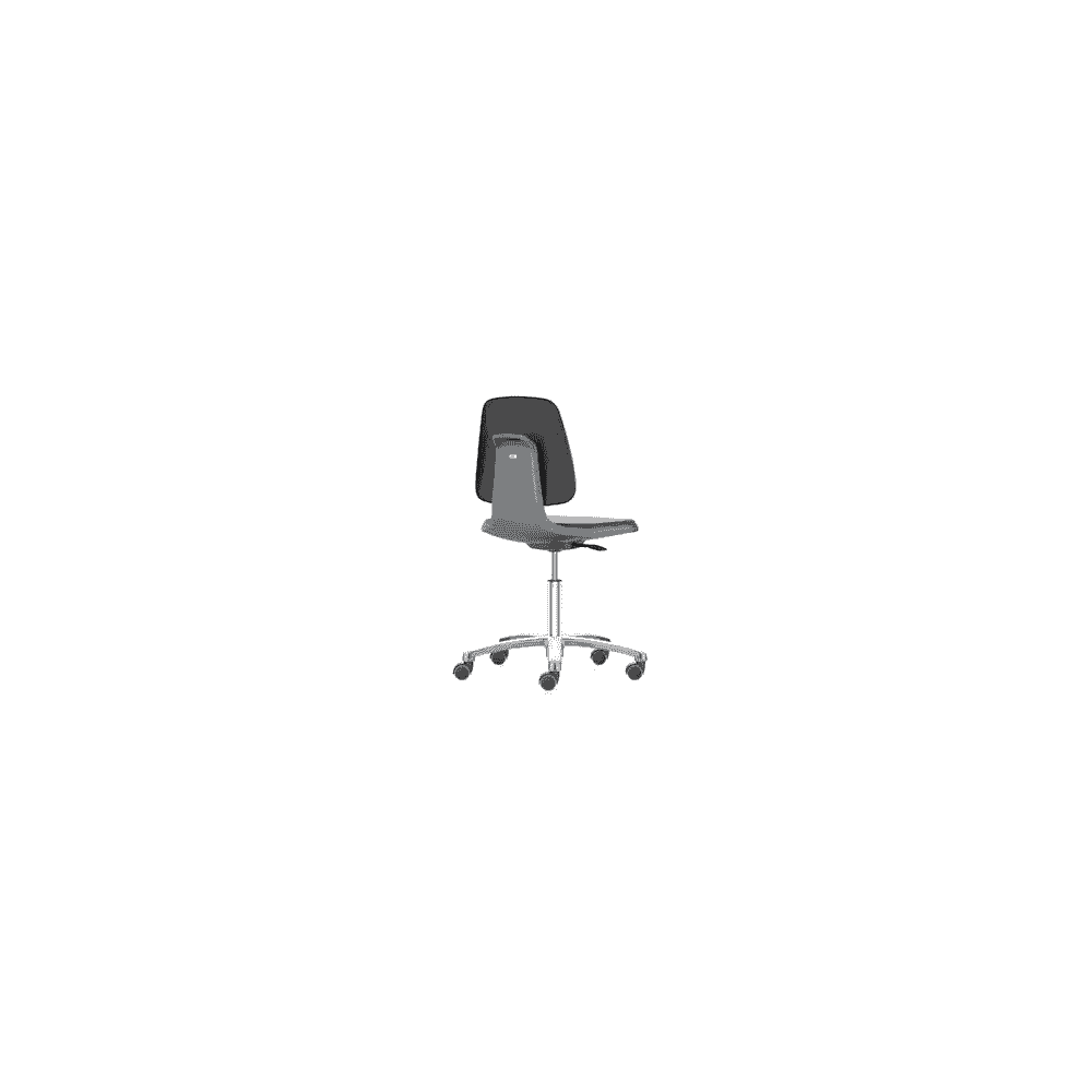 Hoher Arbeitsdrehstuhl Prosedia Labsit Fresh 9123, Sitzhöhe 450-650 mm, schwarz