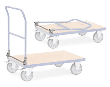 Fetra Articulation rabattable d'un côté pour chariot MultiVario, différentes largeurs de surface de chargement