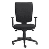 Bürostuhl Santini mit Armlehnen, schwarz, höhenverstellbar, 500 x 450 mm