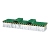 Balai pour chariot élévateur ECO UNIVERSAL BROOM, RAL 6029 vert, en diverses versions