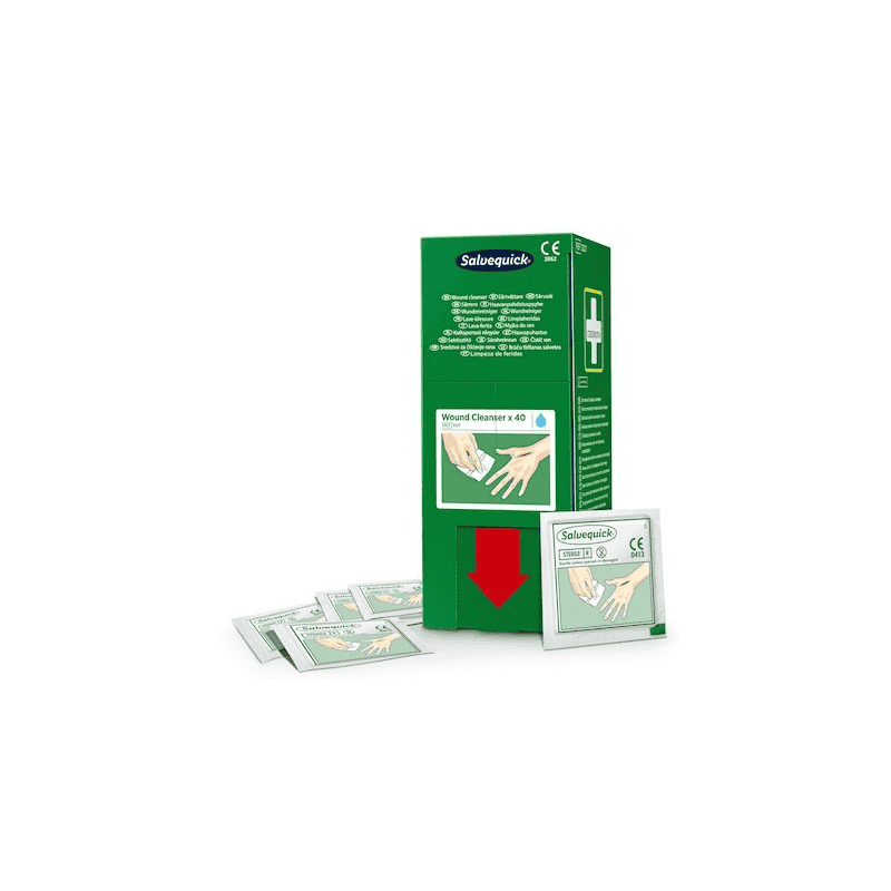 Wundreiniger Salvequick, Cederroth 3227, Refill, Packung à 40 Stück