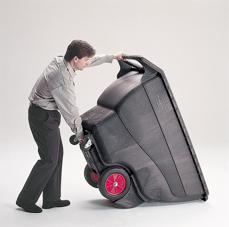 Chariot de transport en vrac en plastique, basculant