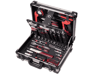 KRAFTWERK PRO LINE Profi-Alu-Werkzeugkoffer KW, PB+HT, 151-teilig