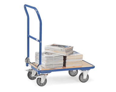 Klappwagen / Magazinwagen mit klappbaren Schiebebügel