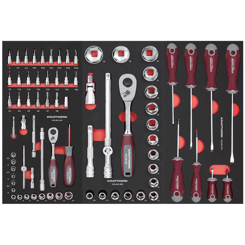 KRAFTWERK PRO LINE Werkstattwagen PT800 7 Schubladen 143-teilig, BxTxH 800 x 479 x 1000 mm
