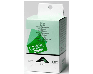 Wundreinigungstücher QuickClean, Packung à 40 Stück, einzeln verpackt