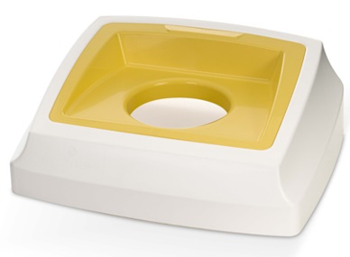 Couvercle en plastique, accessoire pour corbeille en plastique sans couvercle 50 l, en diverses couleurs