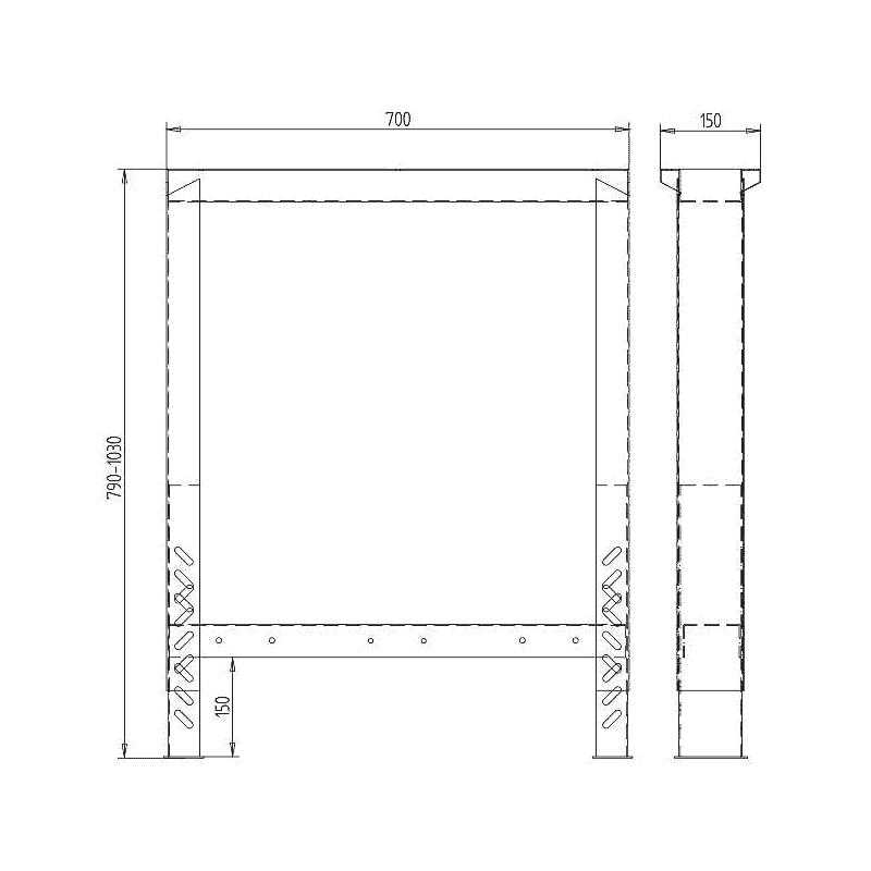 Pied de table réglable PROFI