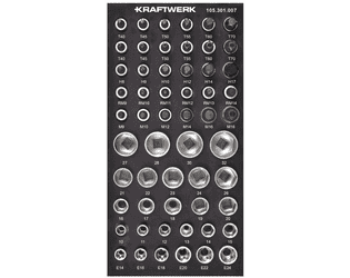 KRAFTWERK BASIC LINE EVA Steckschlüssel-Einlage 1/2", 200 x 400 mm, 56-teilig