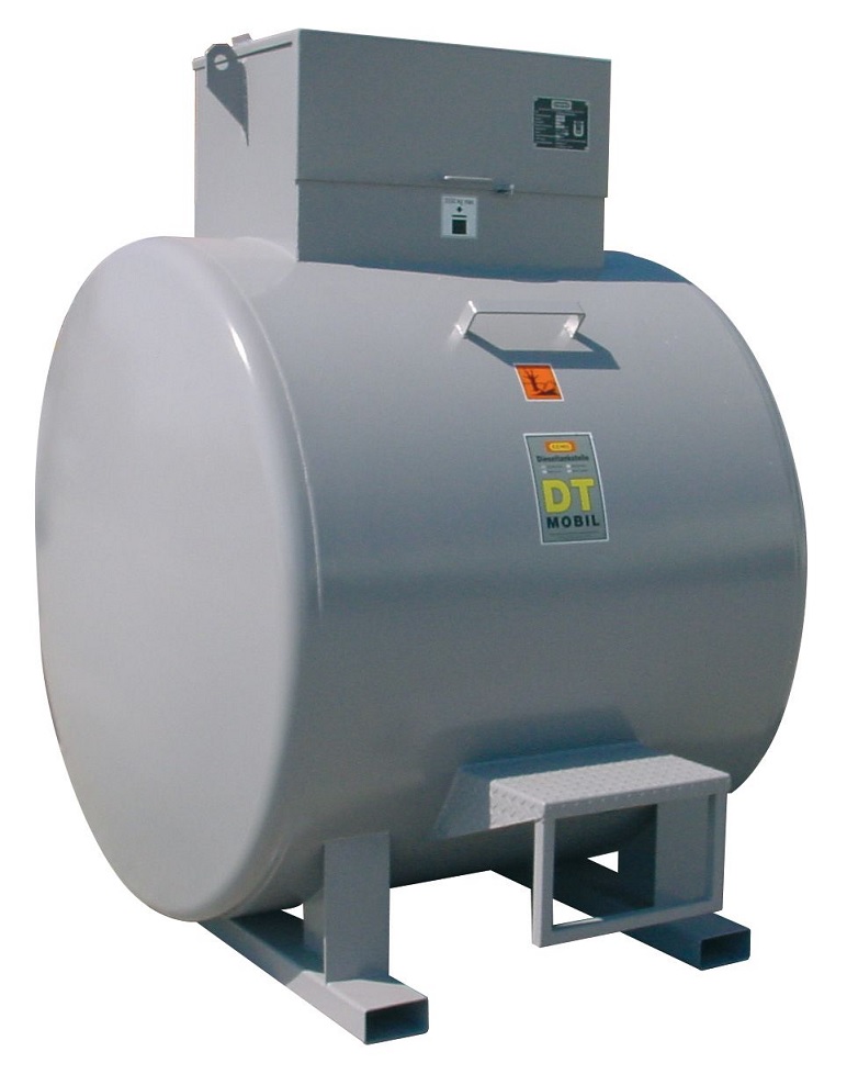Station service diesel DT-Mobil couchée | capacité 980 - 3000 litres | autorisée pour le transport selon ADR