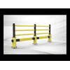 Barrière pietonne modulaire "Delta" avec 3 barres
