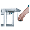 Bedrunka+Hirth Packtisch Komfort, Grundtisch Tiefe 900 mm, höhenverstellbar mit Kurbelverstellung, 1500 x 900 mm