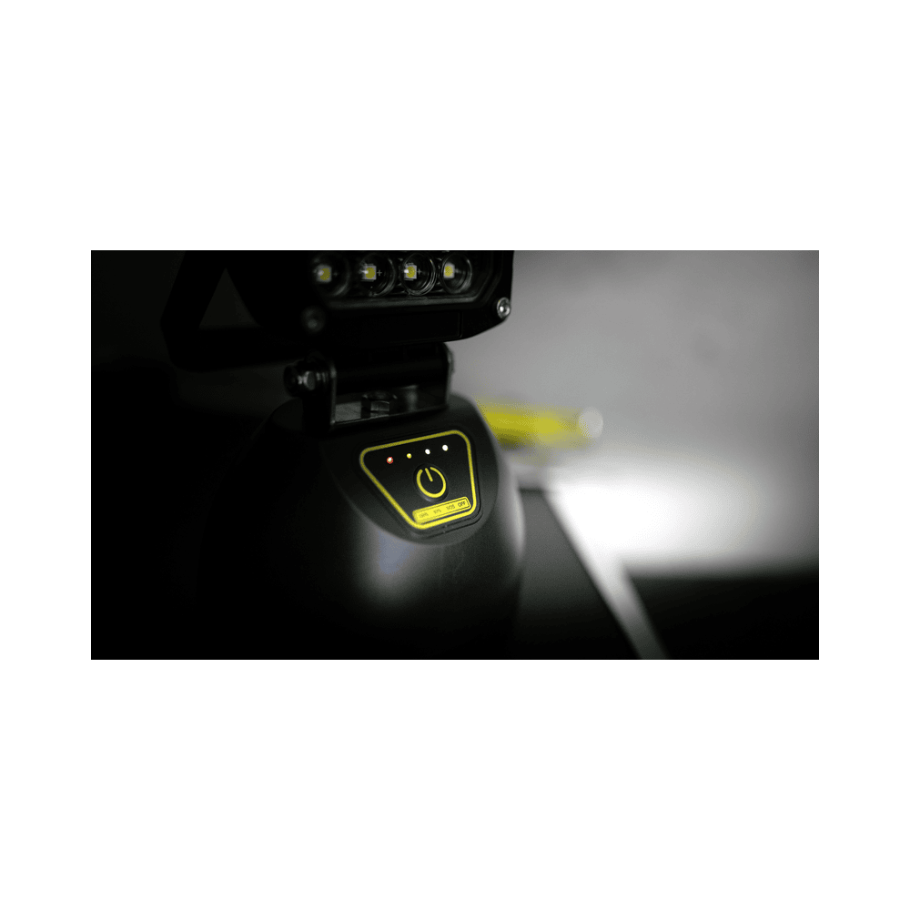 Steffen Akku-Arbeitsleuchte LED 16 W, 1300 lm, 4000K, IP65, 3-stufig, schwarz