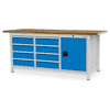 Bedrunka+Hirth Kastenwerkbank R 18-24, Flügeltüre und Schubladenanzahl 8, 2000 x 750 mm