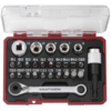 KRAFTWERK Bit-Box mit Mini-Ratschenschlüssel und S2-Stahl-Bits