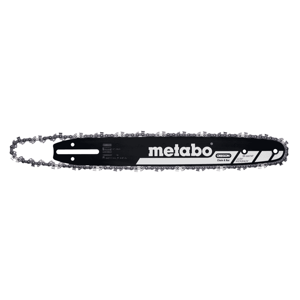 Metabo Set Oregon Sägeschiene 35 cm + Sägekette 35 cm (3/8" LP / 1.1mm)