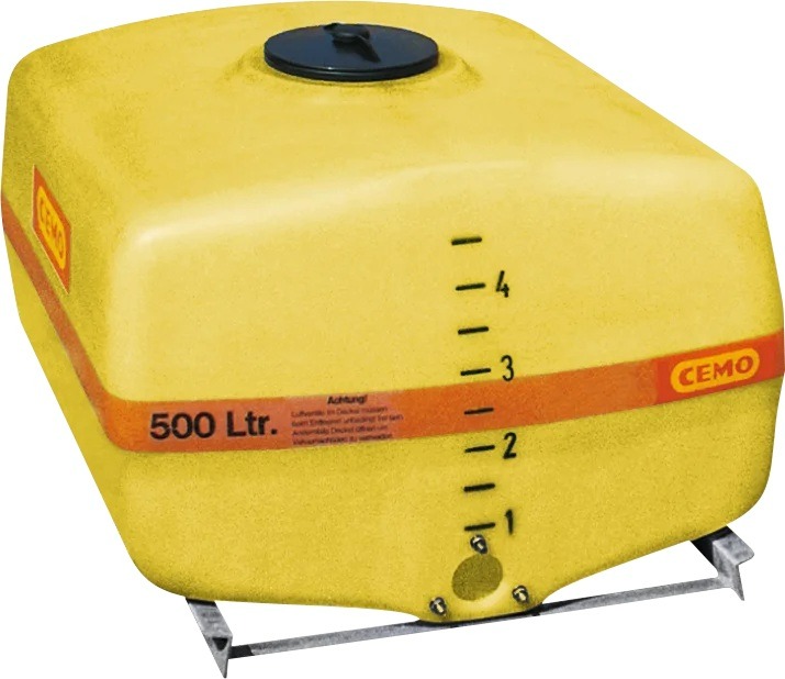 CEMO GFK-Fass kofferförmig 500 l mit 3-Loch-Flanschanschluss