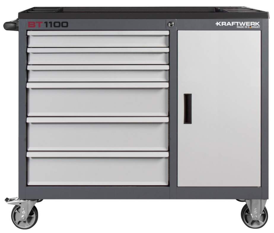 KRAFTWERK Chariot d'atelier BT1100 60/40 avec armoire, vide, en différentes versions