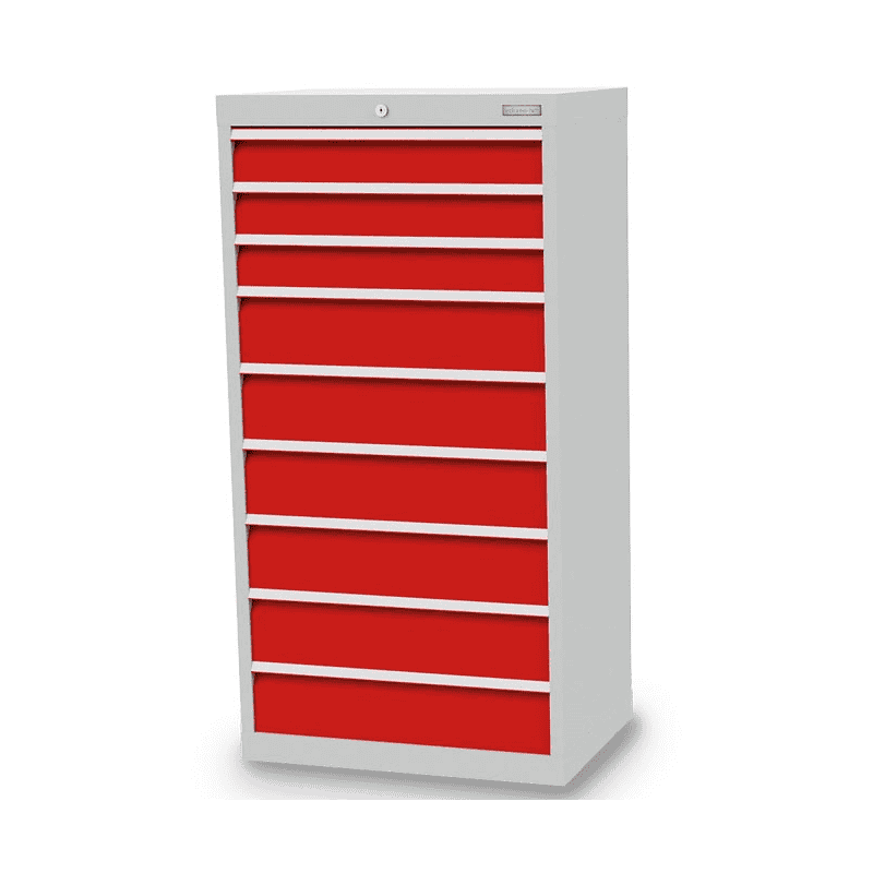 Bedrunka+Hirth Armoire à tiroirs, profondeur 500 mm, R 24-16, nombre de tiroirs 9