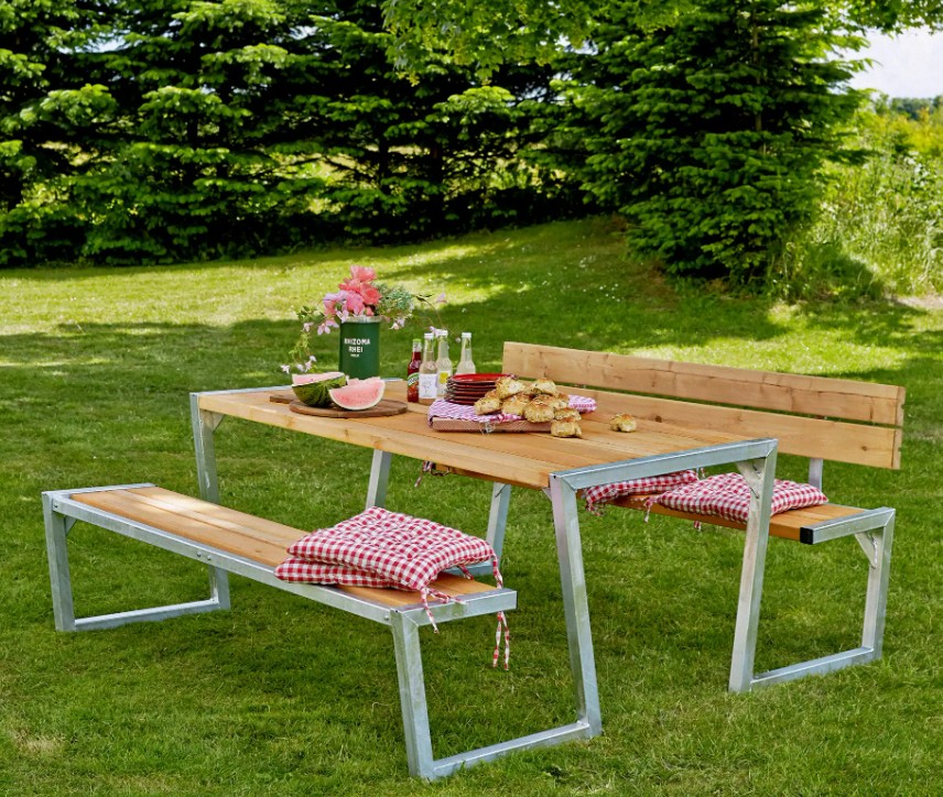 PLUS Mobilier de jardin modulable Zigma, disponible en plusieurs modèles