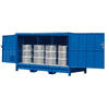 Etagère fermée pour fûts ou conteneurs IBC