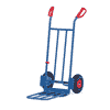 Fetra Paketkarre mit grosser Stahlrohr-Klappschaufel, Höhe 1150 mm, 250 kg Tragkraft