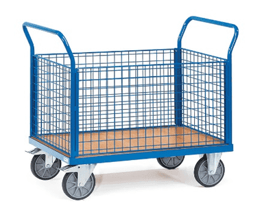 Fetra Chariot à quatre parois, capacité de charge jusqu'à 600 kg, avec 4 parois, quatre dimensions différentes