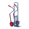 Fetra Paketkarre mit Kunststoff-Gleitkufen, Gesamttragkraft 300 kg, BxTxH 580 x 873 x 1300 mm