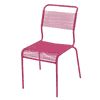 Schaffner Chaise Spaghetti Säntis sans accoudoirs, en tube d'acier galvanisé et revêtu, disponible en plusieurs versions
