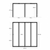 PLUS Pergola Cubic en bois, noir RAL 9005, L x P x H 3870 x 3870 x 2170 mm