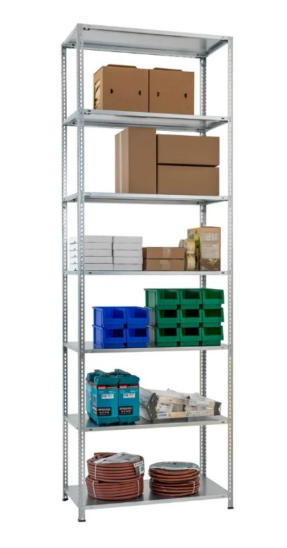 Schulte Fachbodenregal MULTIplus250 mit Eckwinkelaussteifung, beidseitig nutzbar, diverse Ausführungen