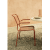 Schaffner Chaise de jardin Spaghetti Säntis avec accoudoirs, disponible en plusieurs versions