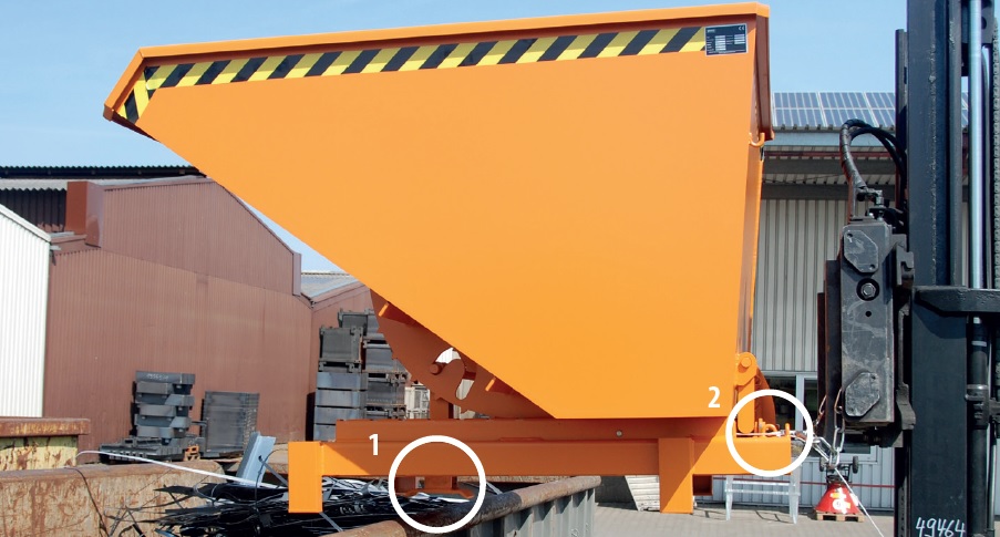 Bacs basculants pour charges lourdes, type SK