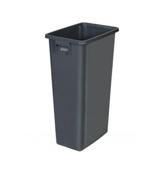 Poubelles FLEXI en polypropylène, grises, disponibles en 2 tailles