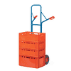 Fetra Diable en tube d'acier, hauteur 1600 mm, plateau extra large