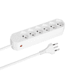 Steffen Steckdosenleiste COMPACT, T13 Steckdosen, 10 A, IP20, 1.5 m Kabel, diverse Ausführungen