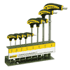 Proxxon L-Griff-Schraubendrehersatz, 8-teilig, HX mit Halter HX 2 / 2.5 / 3 / 4 / 5 / 6 / 8 / 10