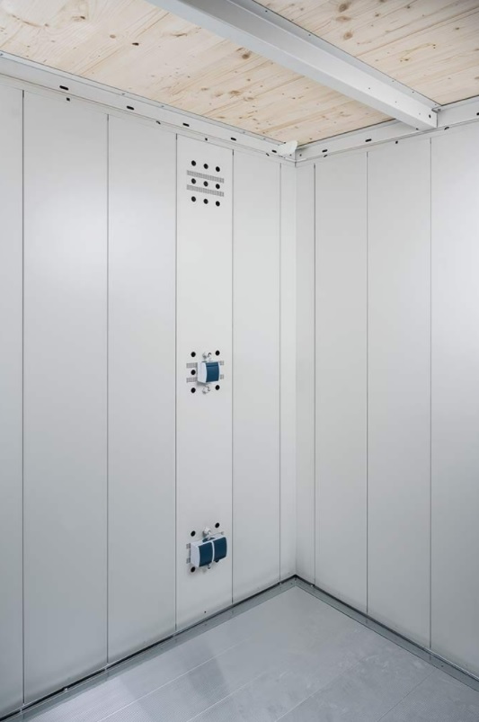 biohort Elektro-Montagepaneel für Gerätehaus Neo, grauweiss