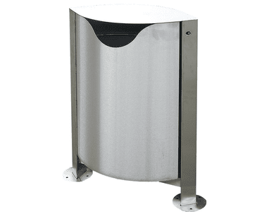 Poubelle moderne en acier inoxydable