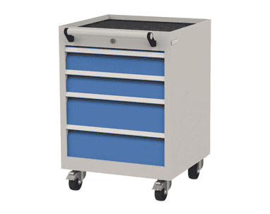 Bedrunka+Hirth Mobiler Schubladenschrank mit 4 Schubladen, R 18-16, 530 x 500 x 745 mm