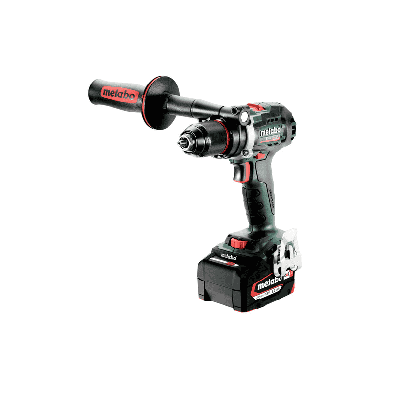 Metabo Perceuse-visseuse à batterie BS 18 LTX BL I, avec 2x batteries Li-Power (18 V / 5.2 Ah), chargeur ASC 55 et metaBOX 145 L