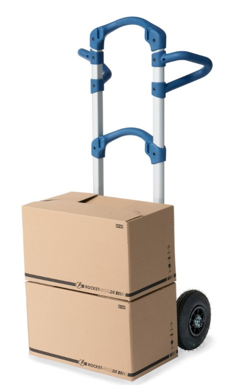 Fetra Alu-Kompaktkarre Wuppi mit Klappschaufel, Tragkraft 200 kg