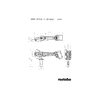 Metabo Akku-Flachkopf-Winkelschleifer WVBF 18 LT BL 11-125 Quick, 18 V (Solo) mit metaBOX 165 L