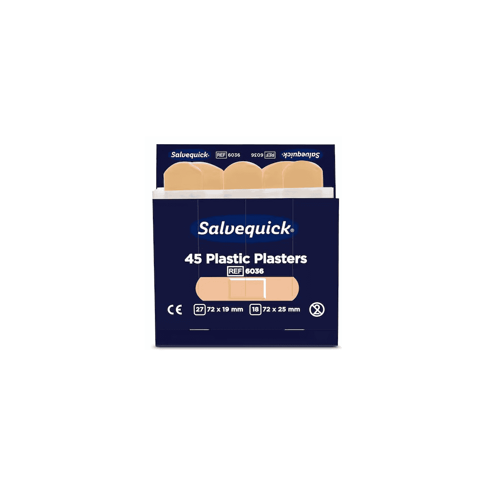 Pansements imperméables, Salvequick 6036, paquet de 6 x 45 pièces