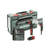 Metabo Multihammer UHE 2660-2 Quick, 800 Watt, mit metaBox 145 L und SDS-plus-Bohrer- / Meisselsatz (10-tlg.)