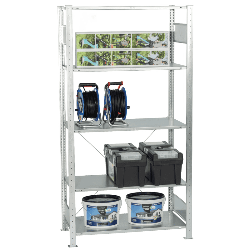 Schulte Fachbodenregale MULTIplus150, Expressline, einseitig nutzbar