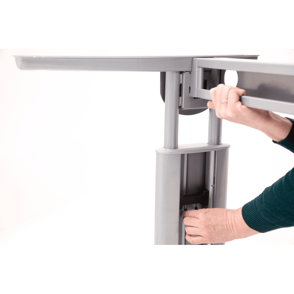 Table de bureau Glarus, réglable en hauteur mécaniquement, en divers modèles