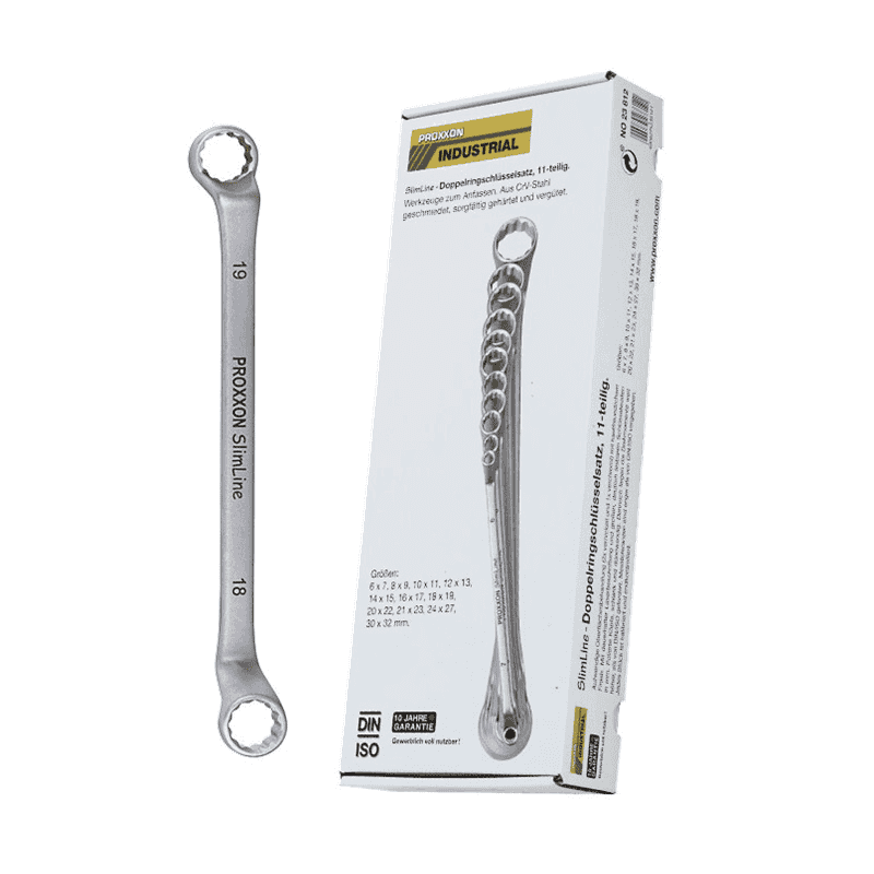 Proxxon SlimLine Jeu de clés polygonales doubles, 6 - 32 mm, 11 pièces