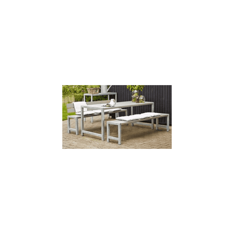 Planches-Banc de jardin quatre couleurs, avec ou sans dosserets